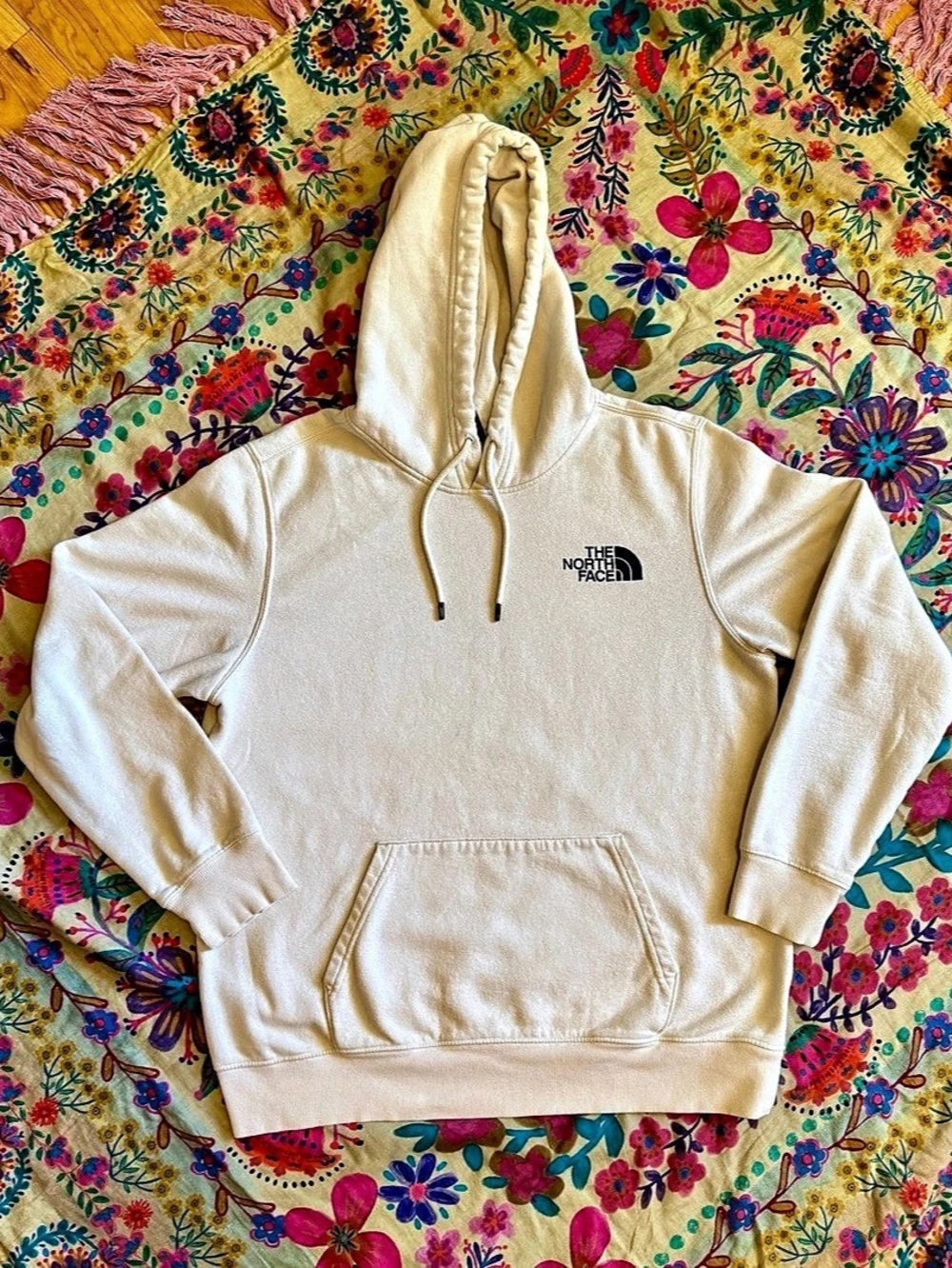 The North Face Never Stop Exploring Hoodie Cream Black Men’s Large